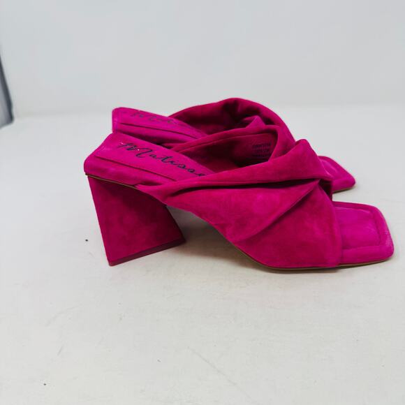 Matisse Dawson Women’s Size 7M Hot Pink Suede Block Heel Sandals - Picture 6 of 13
